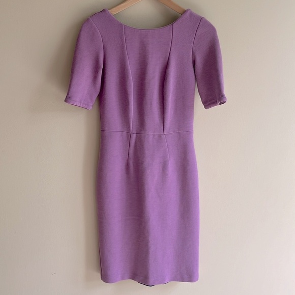 Boden Kaia Ottoman Textured Sheath Dress Lavender Sz 2 - Picture 1 of 8